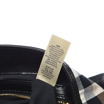 Burberry House Check Bridle Calfskin Medium Gosford Hobo Black 11 of 13
