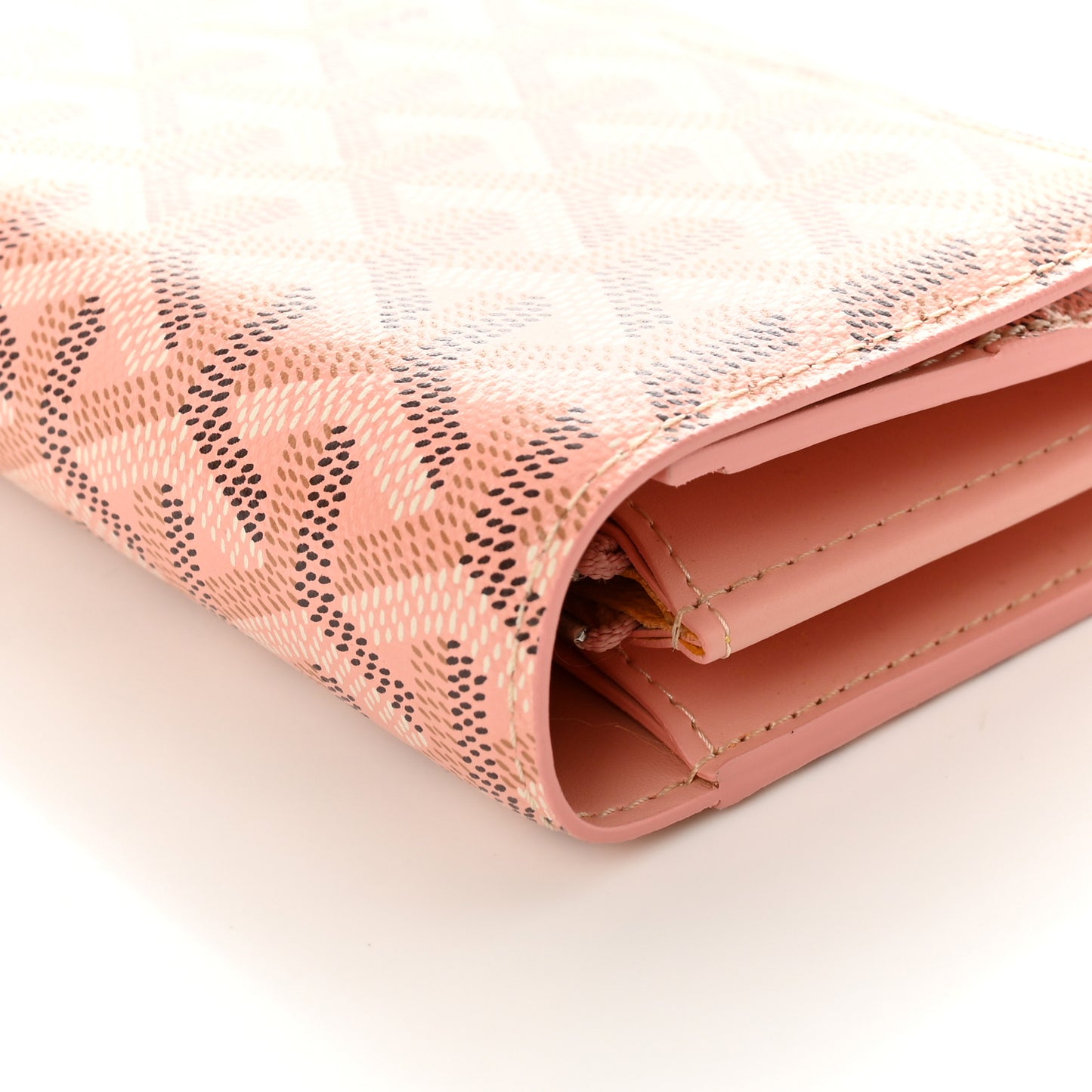 Goyardine Varenne Continental Wallet Pink