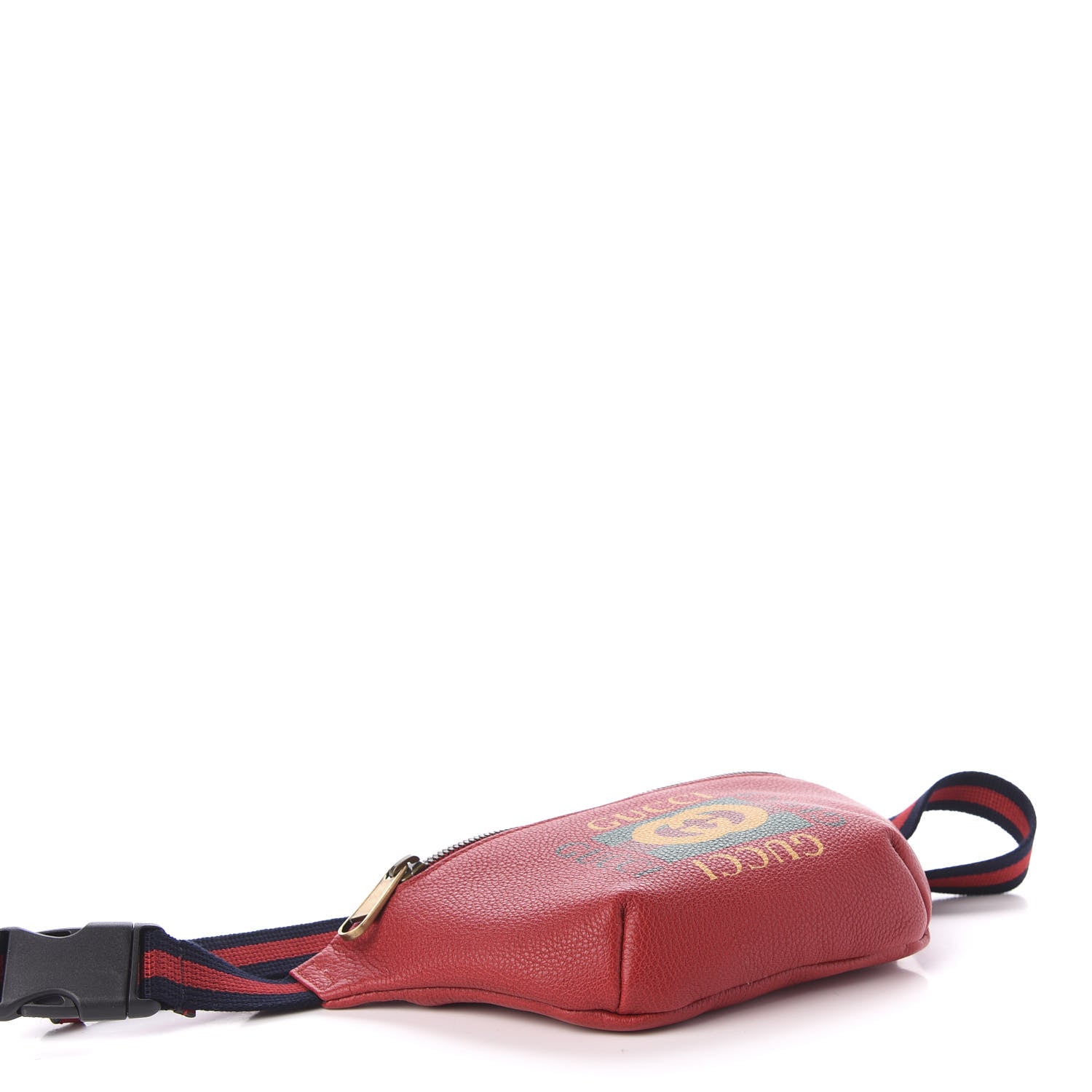 Gucci Grained Calfskin Small Logo Belt Bag Hibiscus Red 4 of 11
