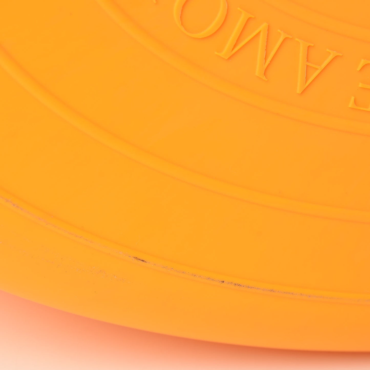 Rubber Oversized Logo Tote Marigold