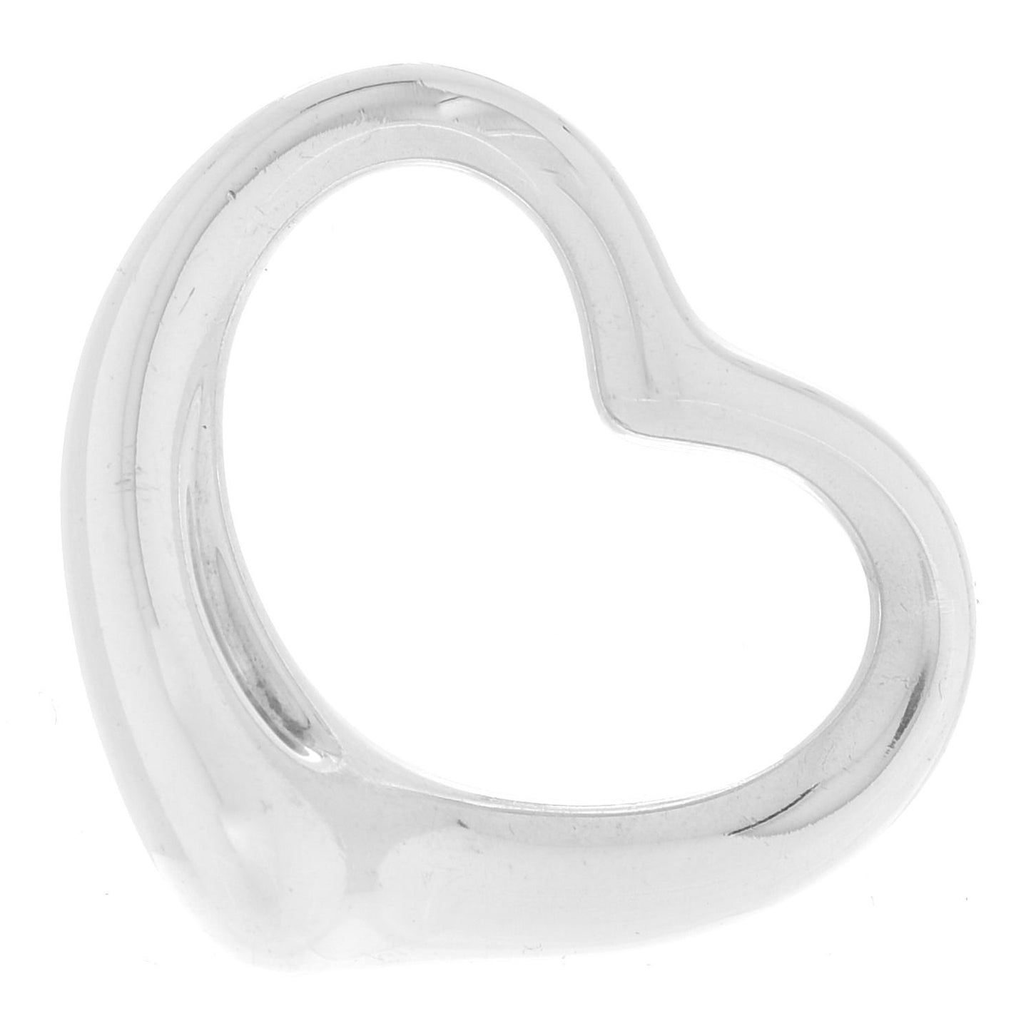 Sterling Silver 27mm Elsa Peretti Open Heart Pendant