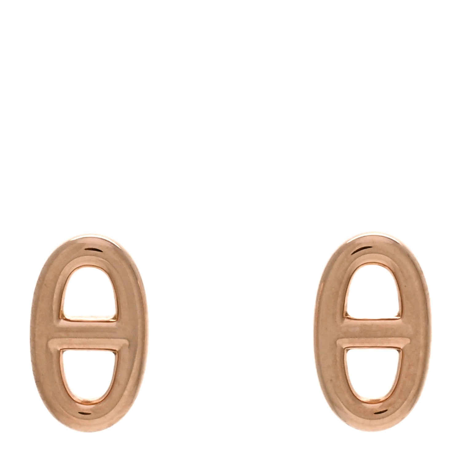 Hermes 18K Rose Gold TPM Farandole Stud Earrings 1 of 5