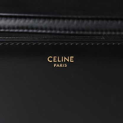 Celine Shiny Calfskin Teen Triomphe Black 6 of 9