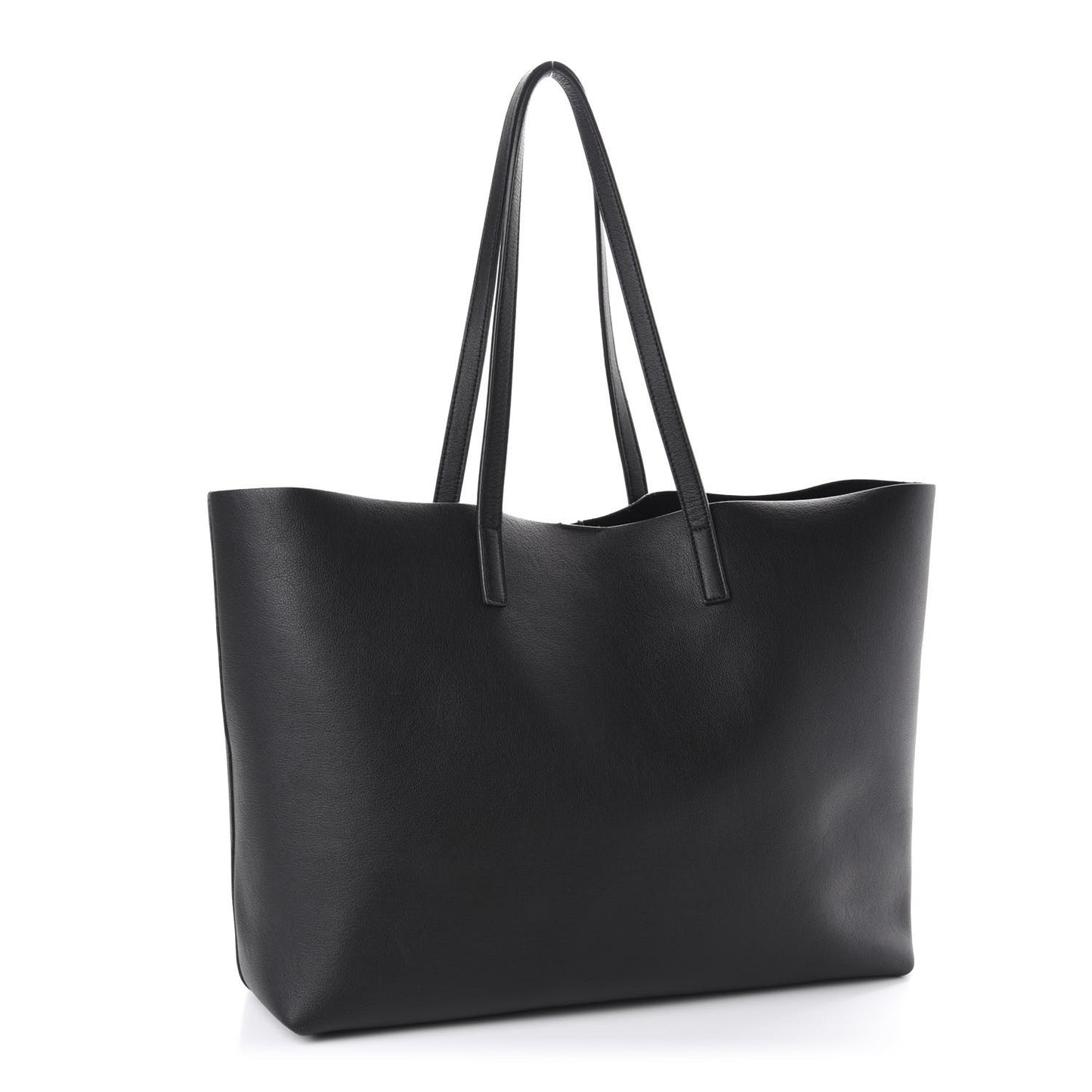 Calfskin Large Shopping Tote Black