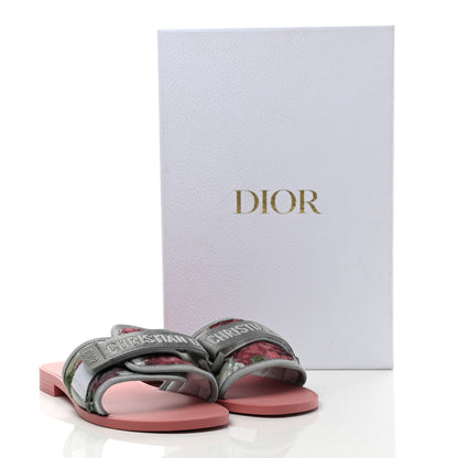 Christian Dior Canvas Nylon Camouflage Dio(r)evolution Mule Slide Sandals 38 Willow Green 9 of 9
