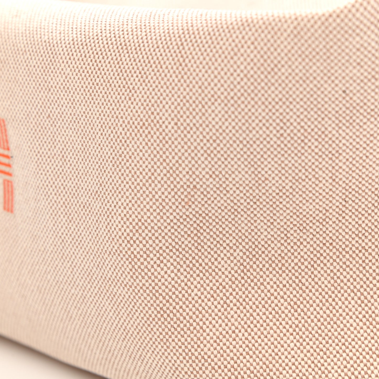 Canvas Large Bride-A-Brac Pouch Natural Orange