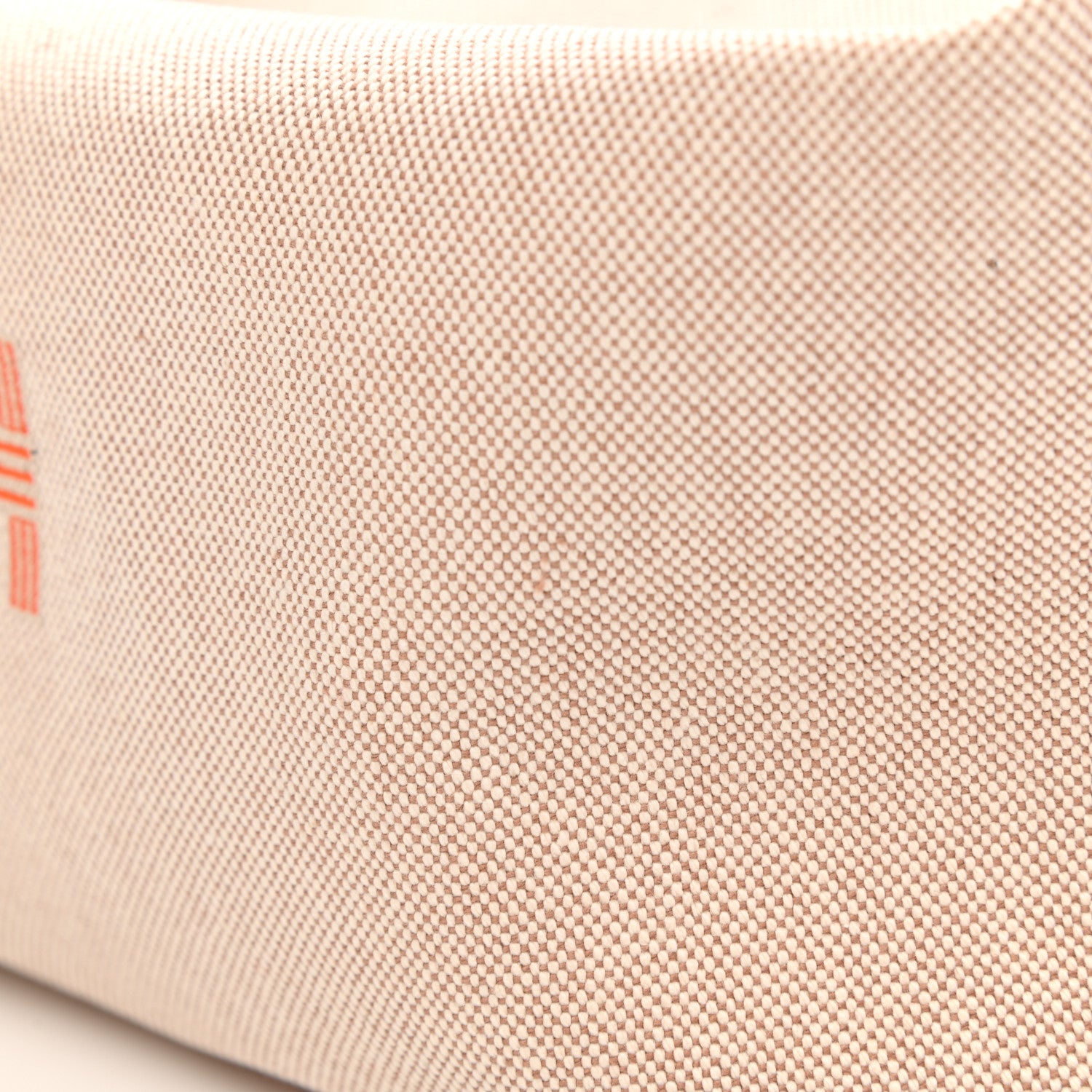 Hermes Canvas Large Bride-A-Brac Pouch Natural Orange 8 of 9