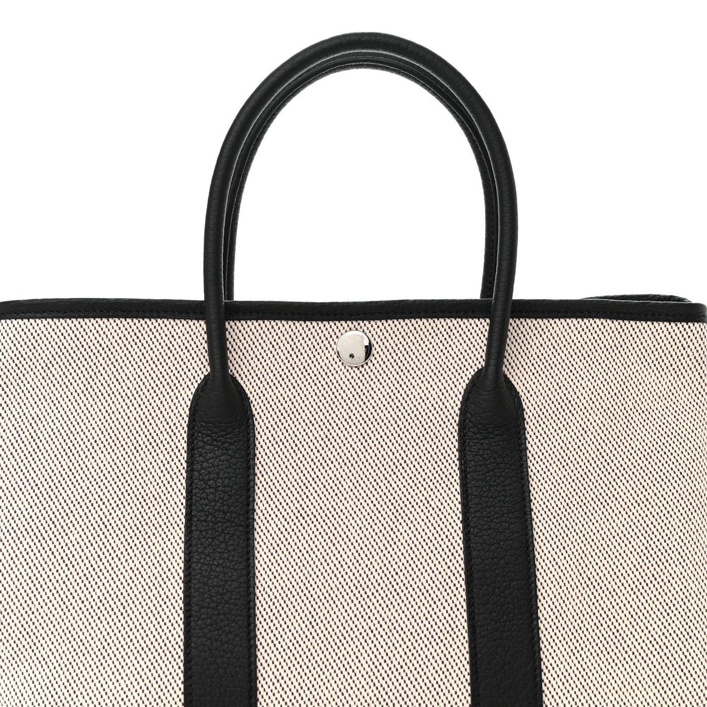 Twill H Negonda Garden Party 30 TPM Tote Ecru Black Cassis