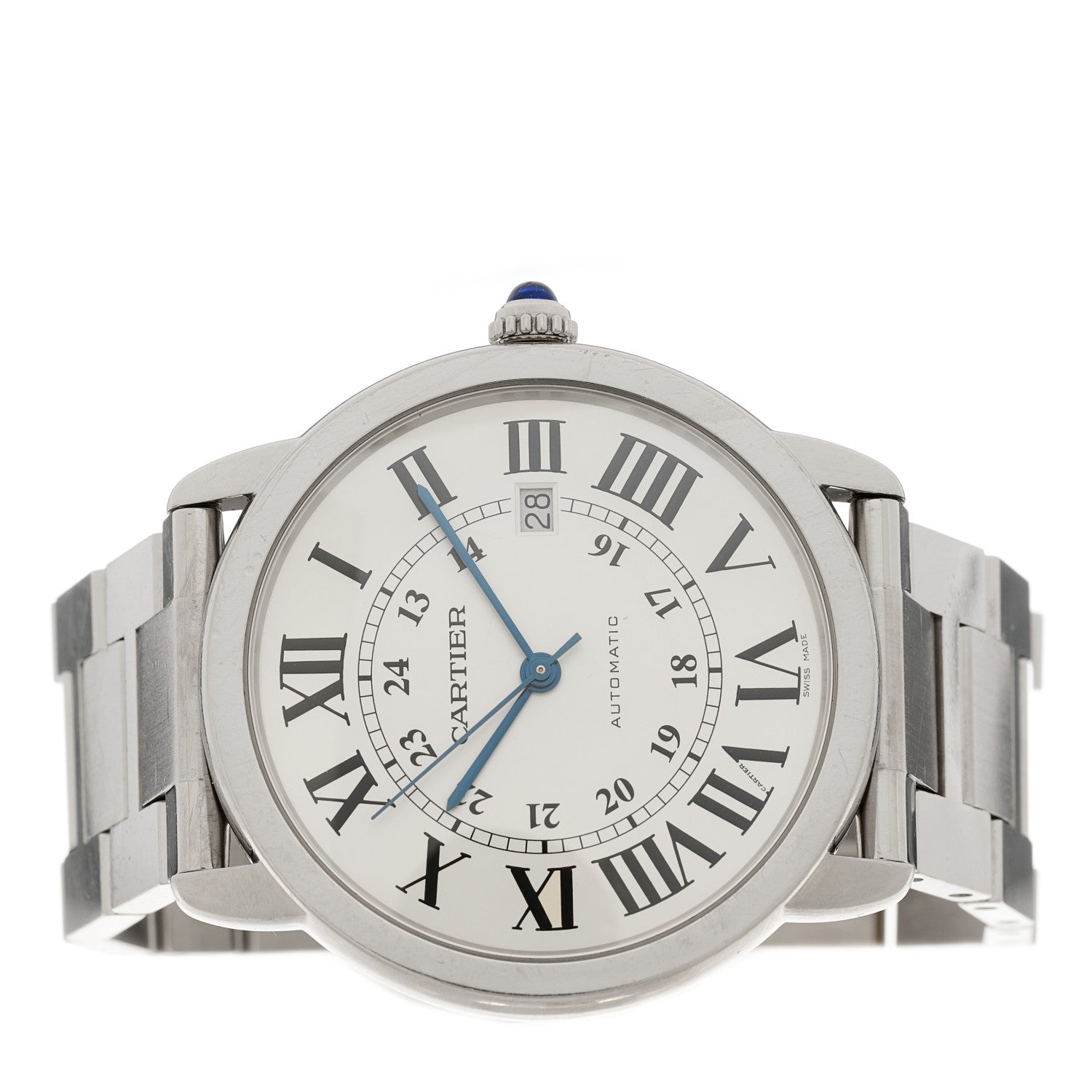 Cartier Stainless Steel 42mm Ronde Solo Automatic Watch 2 of 4