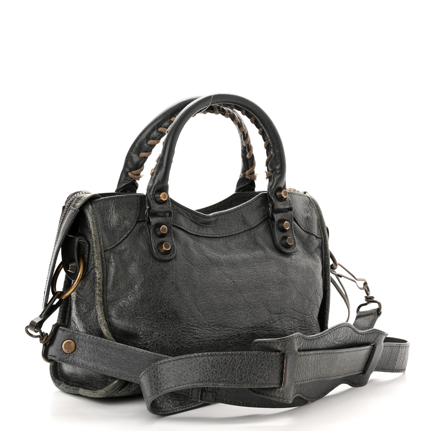 Balenciaga Agneau Classic Hardware Mini City Gris Tarmac 4 of 11