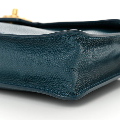 Chanel Caviar Medium Flap Blue 10 of 10