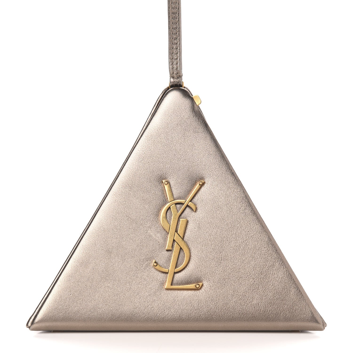 Saint Laurent Lambskin Pyramid Clutch 11 of 11