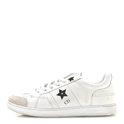 Christian Dior Calfskin Suede Dior Star Low Top Sneakers 37 White Black 1 of 8