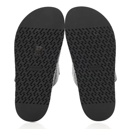 Hermes Calfskin Womens Chypre Sandals 38 Black 5 of 9