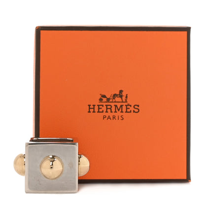 Hermes Palladium Permabrass Cube Collier De Chien Scarf Ring 5 of 5