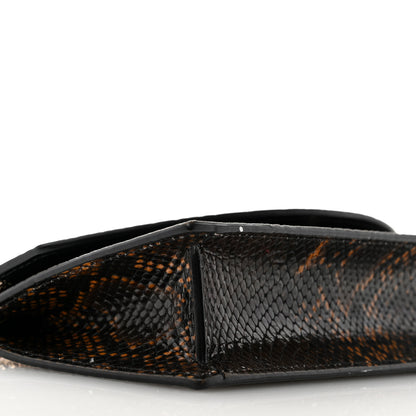 Christian Louboutin Calfskin Amazonia Loubi54 Crossbody Clutch Dark Brown 8 of 10