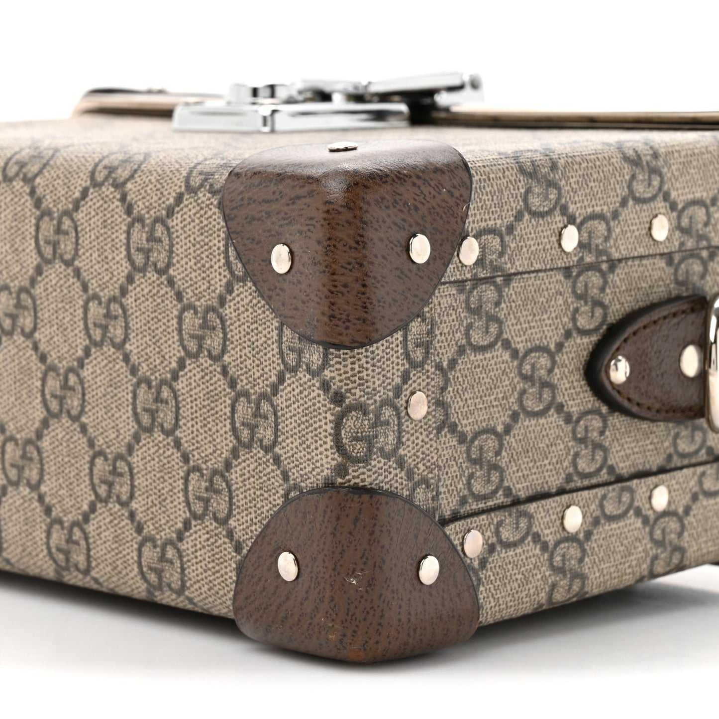 GG Supreme Monogram Globe-Trotter Beauty Case Brown