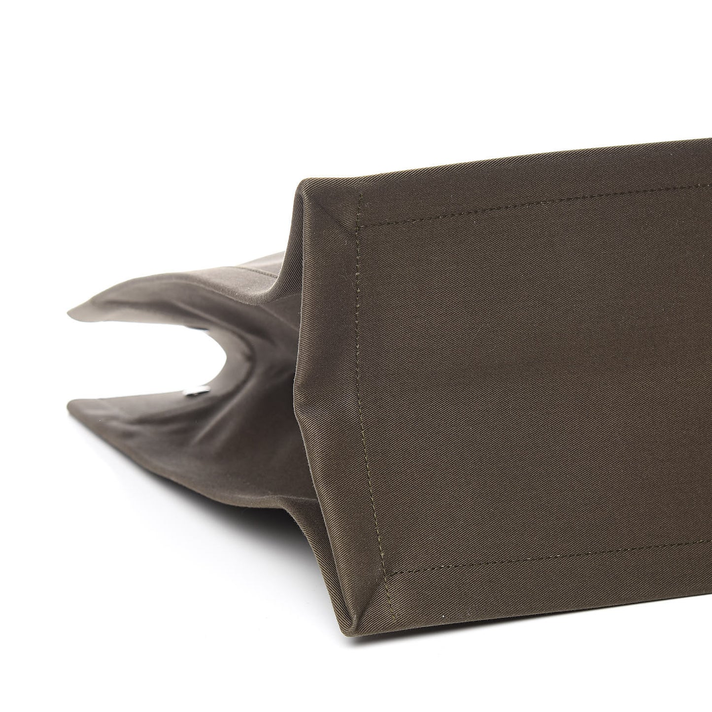 Linen Calfskin Rive Gauche Tote Khaki