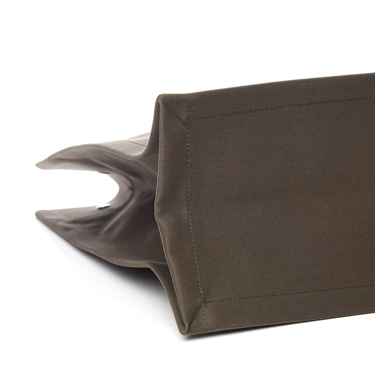 Saint Laurent Linen Calfskin Rive Gauche Tote Khaki 8 of 10