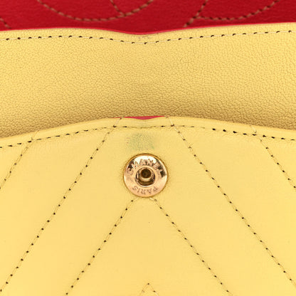 Chanel Sheepskin Chevron Quilted 2.55 Reissue 225 Flap Yellow 13 of 14