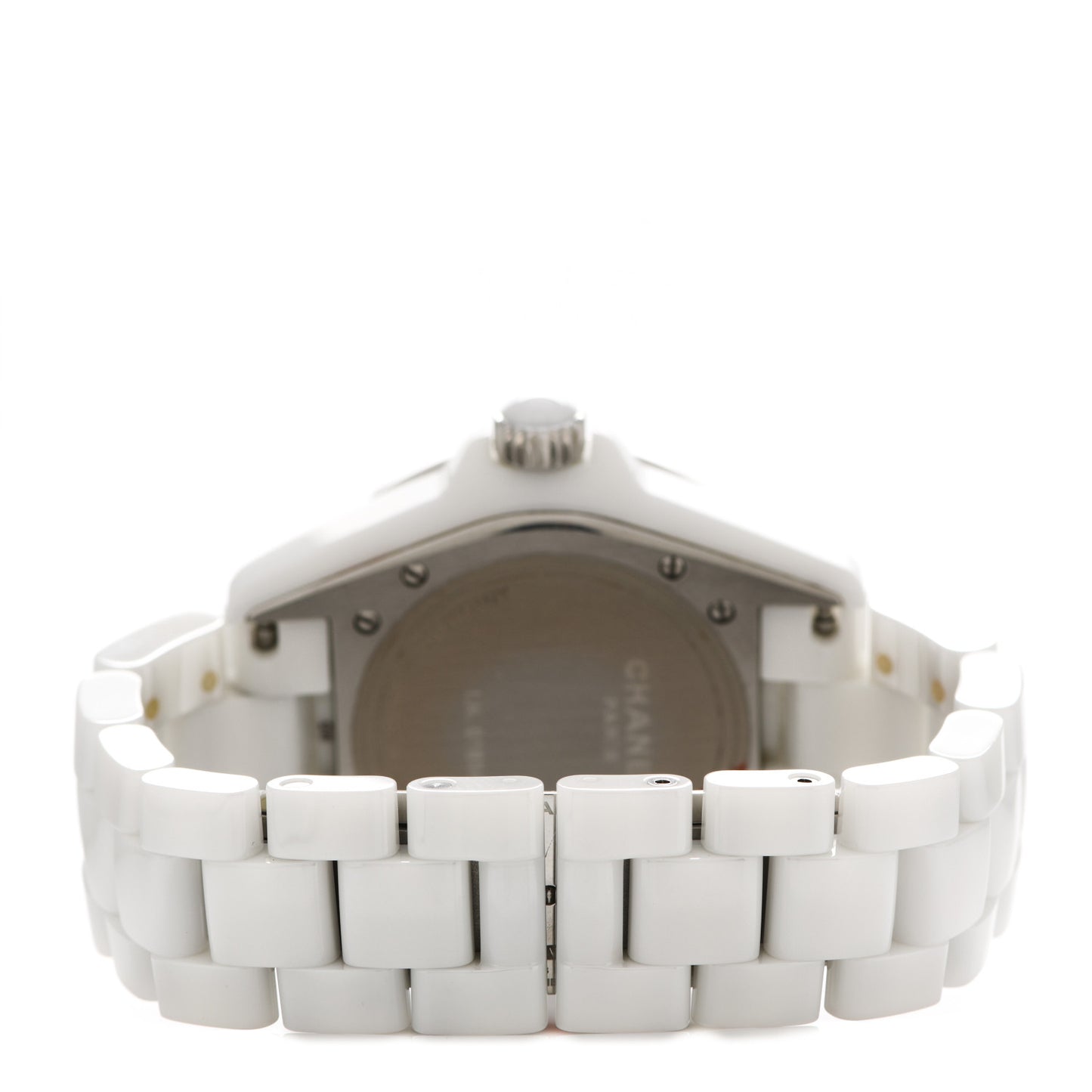 Stainless Steel Ceramic Diamond Dial 38mm J12 Automatic Watch White