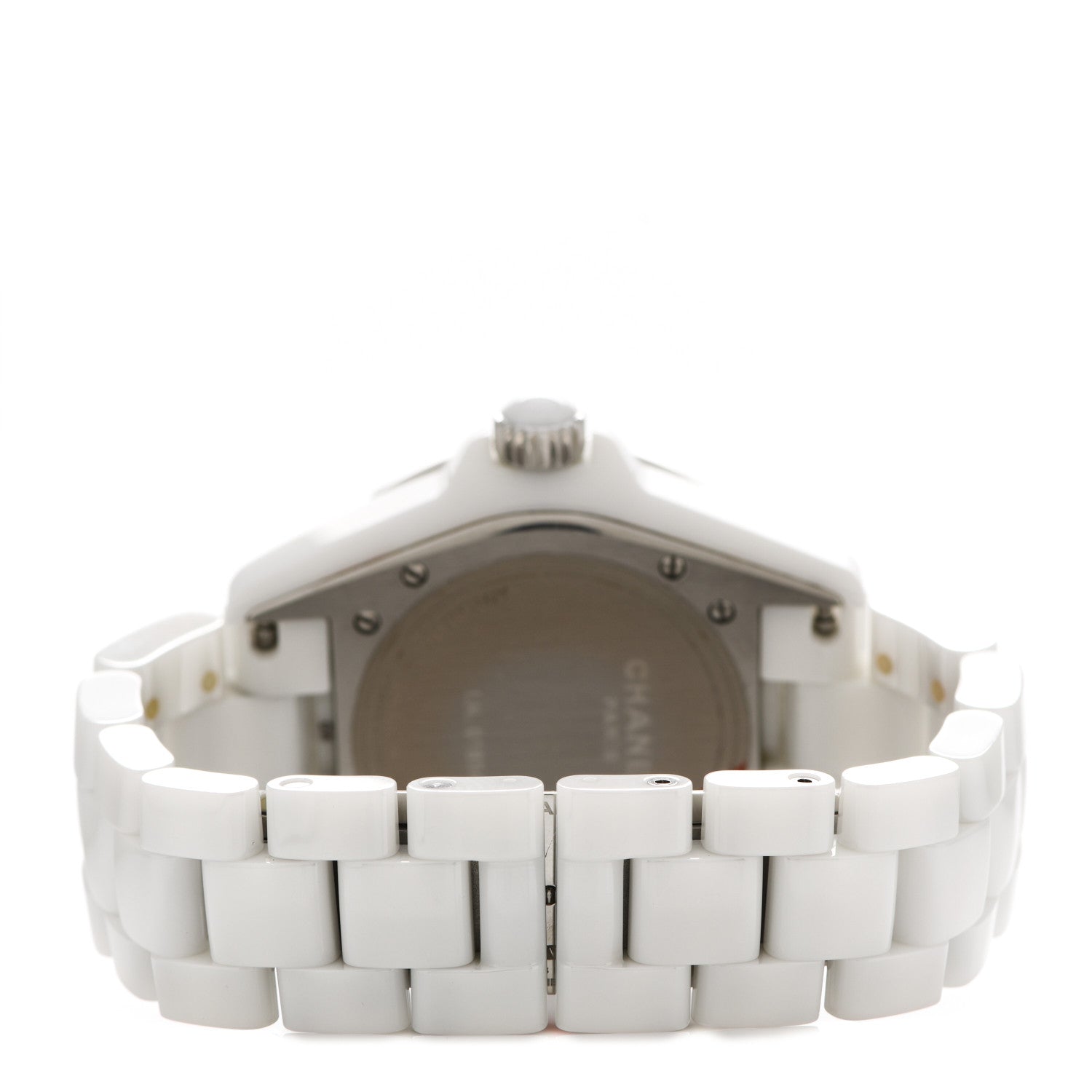 Chanel Stainless Steel Ceramic Diamond Dial 38mm J12 Automatic Watch White 3 of 5