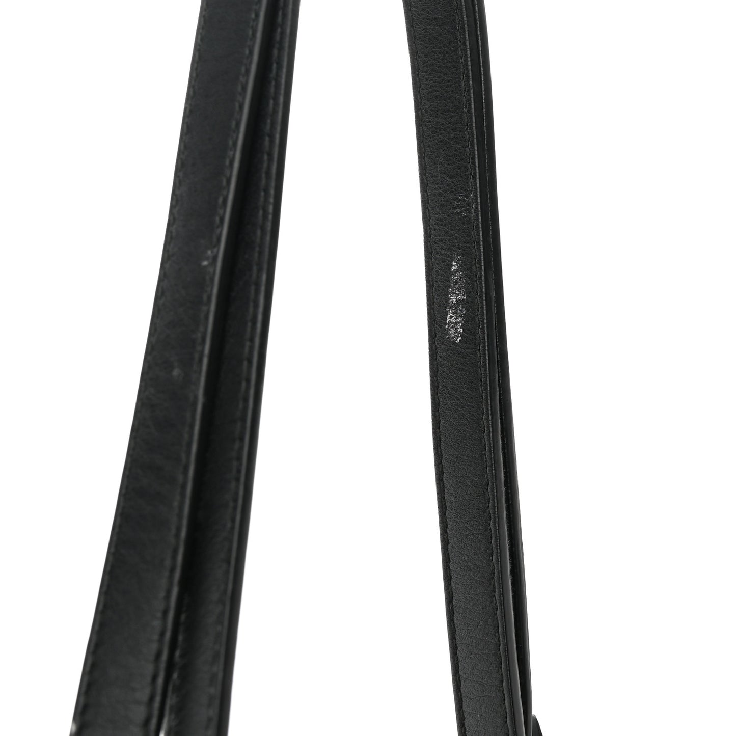 Calfskin Matelasse Medium GG Marmont Open Top Shoulder Bag Black White