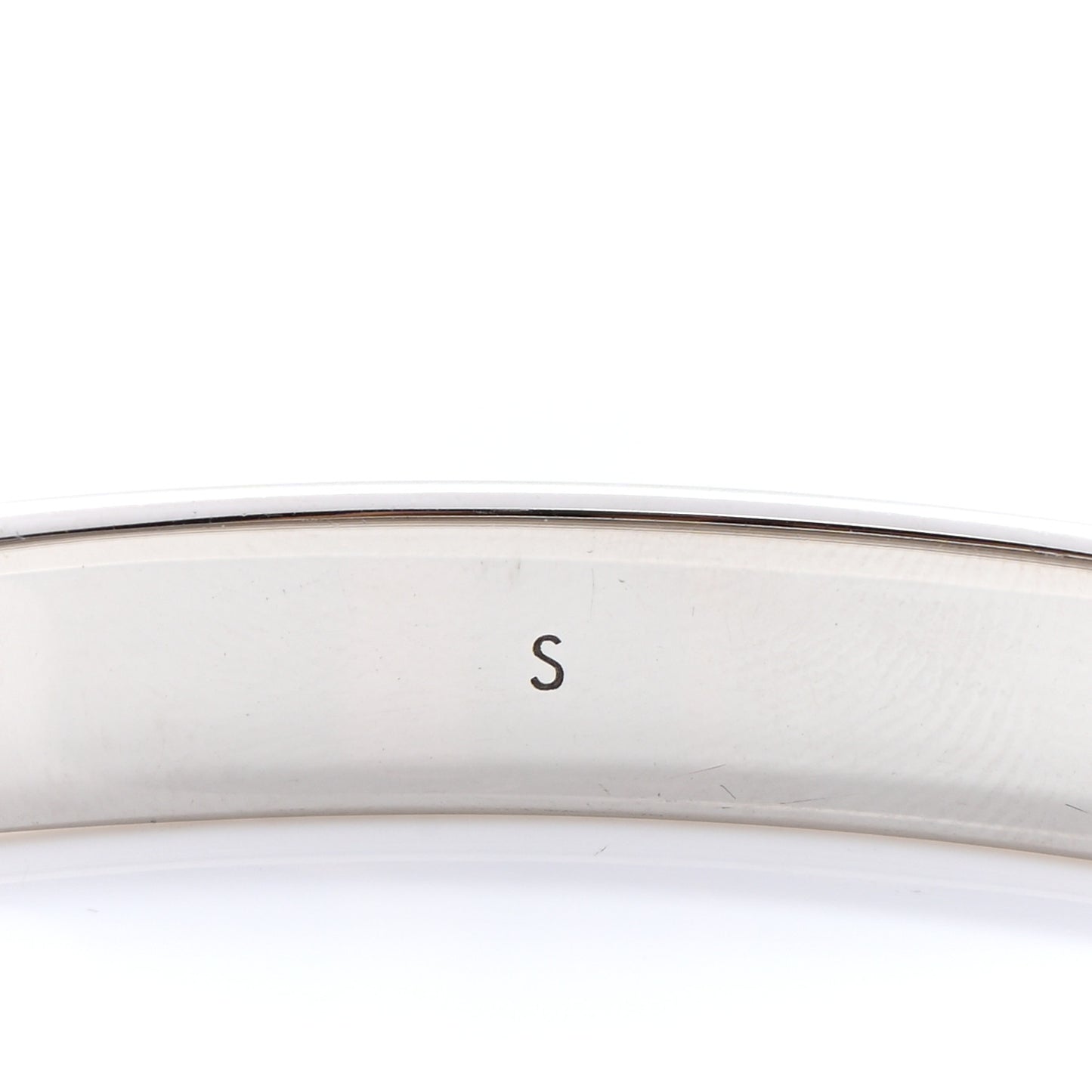 Brass Palladium Plated Nanogram Cuff S Silver