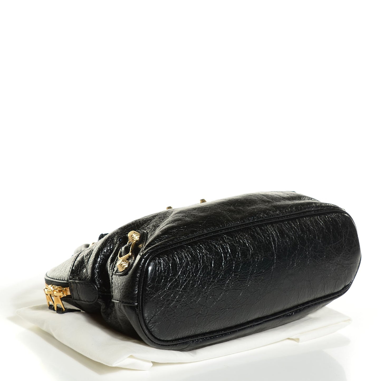 Agneau Giant 12 Gold Hardware Bowling Bag Black