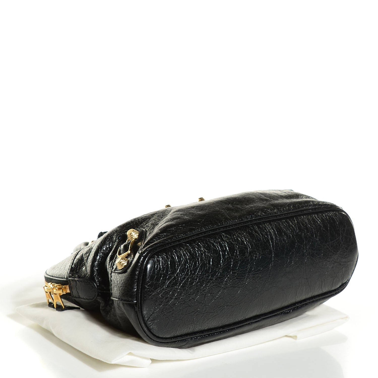 Balenciaga Agneau Giant 12 Gold Hardware Bowling Bag Black 4 of 14