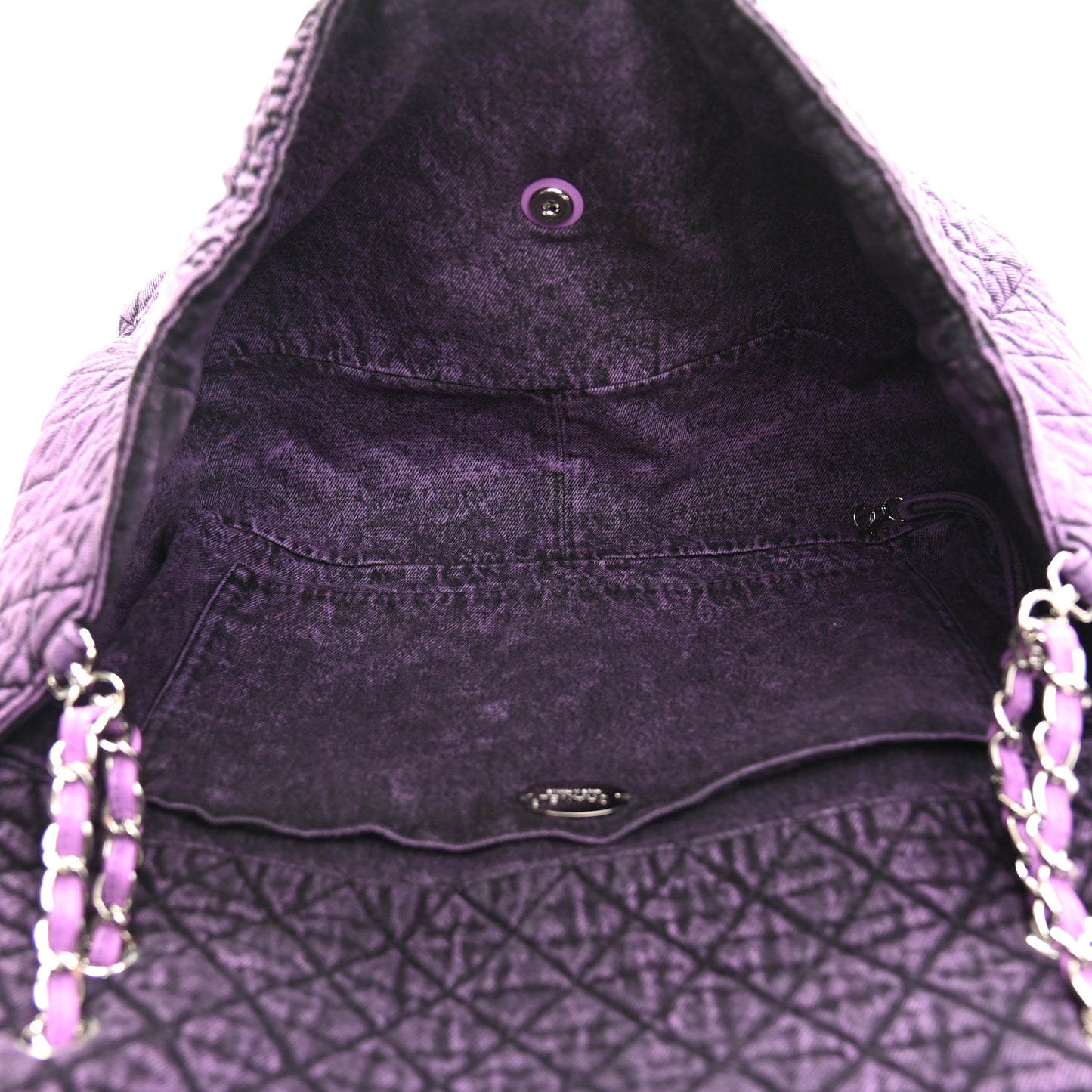 Denim Quilted Denimpression XXL Flap Purple Black
