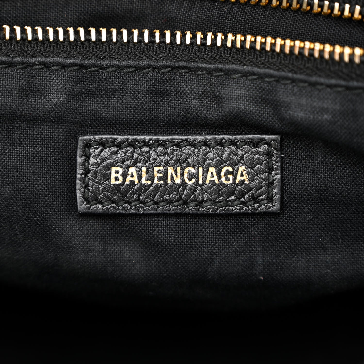 Balenciaga Chevre Gold Metallic Edge Hardware Mini City Black 6 of 19