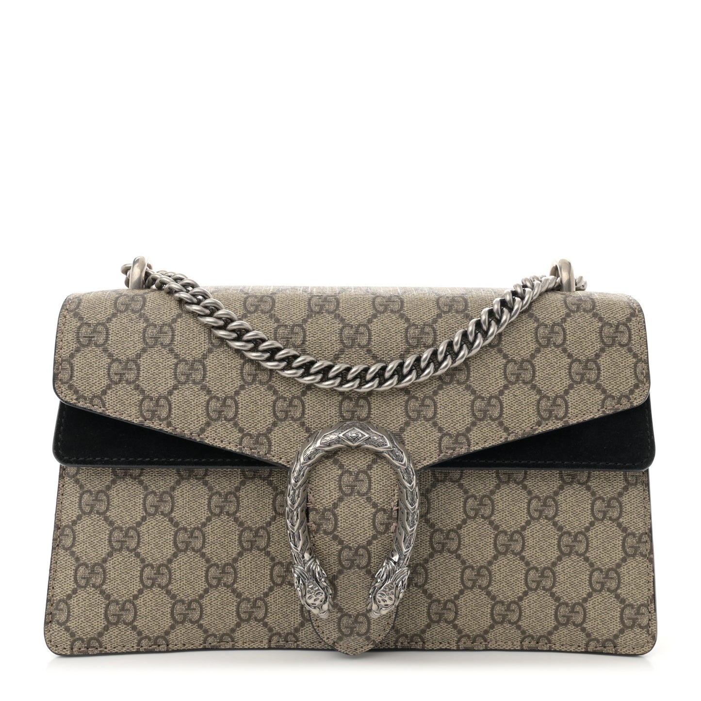 GG Supreme Monogram Small Dionysus Shoulder Bag Black