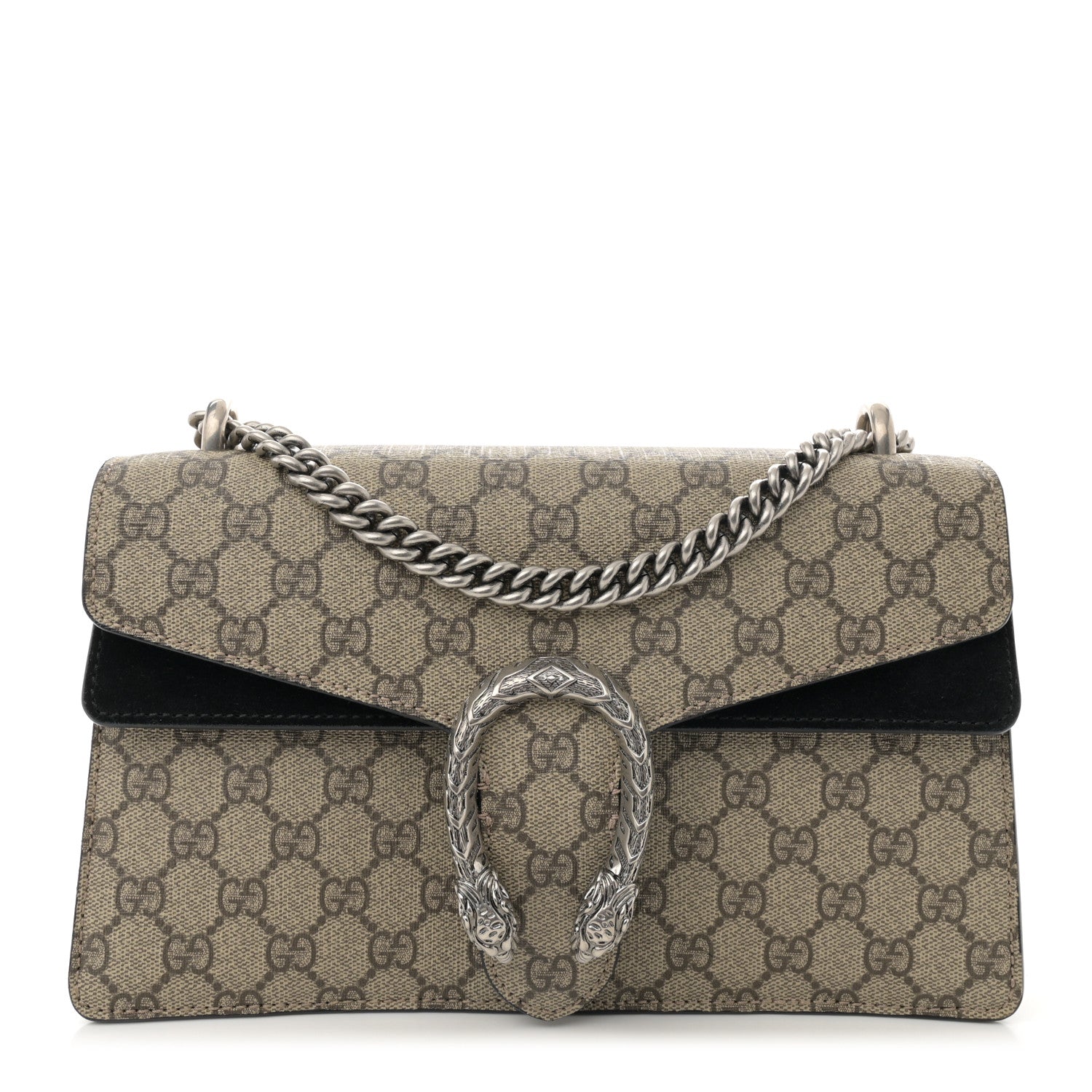 Gucci GG Supreme Monogram Small Dionysus Shoulder Bag Black 1 of 17