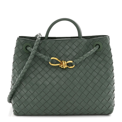 Bottega Veneta Nappa Intrecciato Medium Andiamo Shoulder Bag Aloe 1 of 10