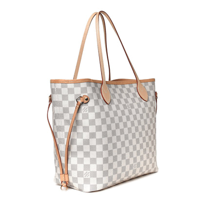 Louis Vuitton Damier Azur Neo Neverfull MM Rose Ballerine 4 of 9