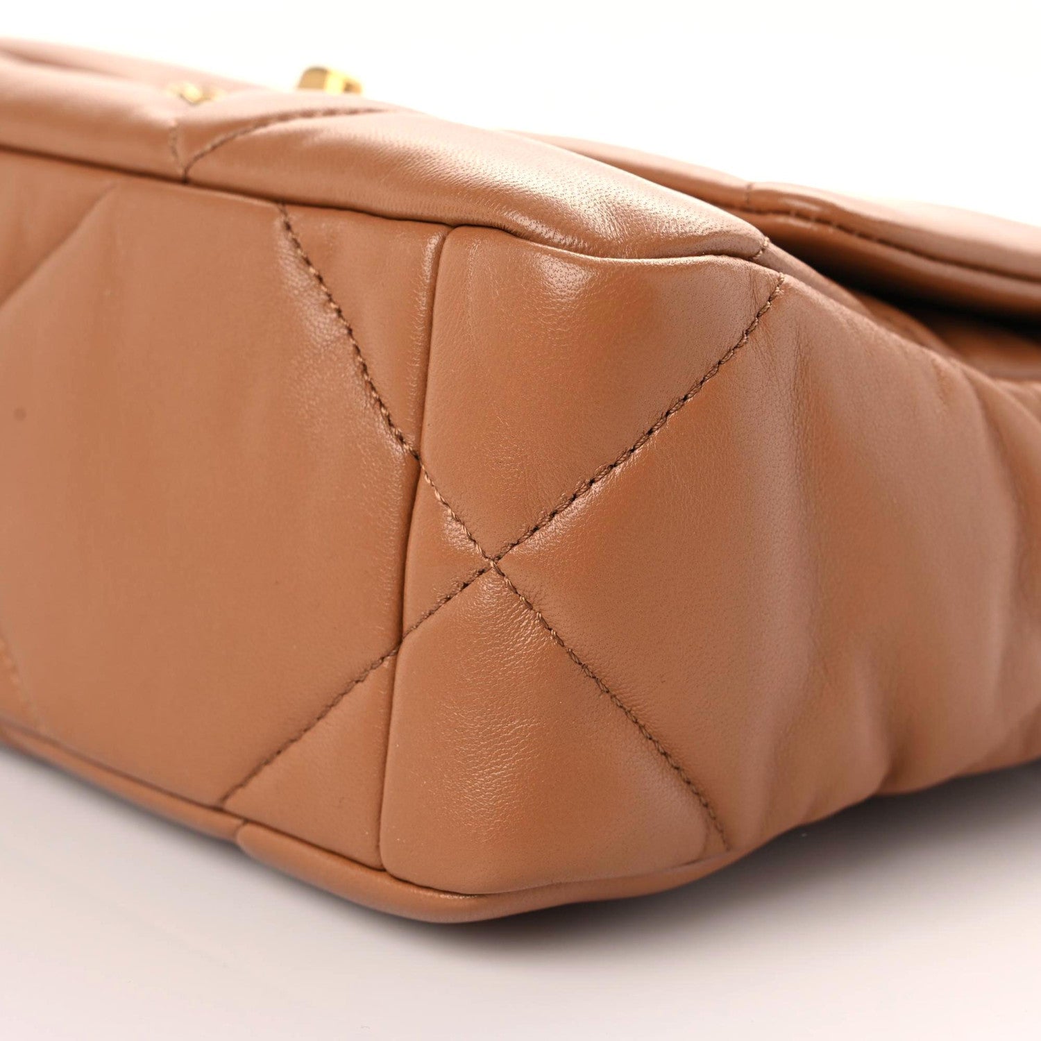 Chanel Lambskin Quilted Medium Chanel 19 Flap Brown 7 of 10