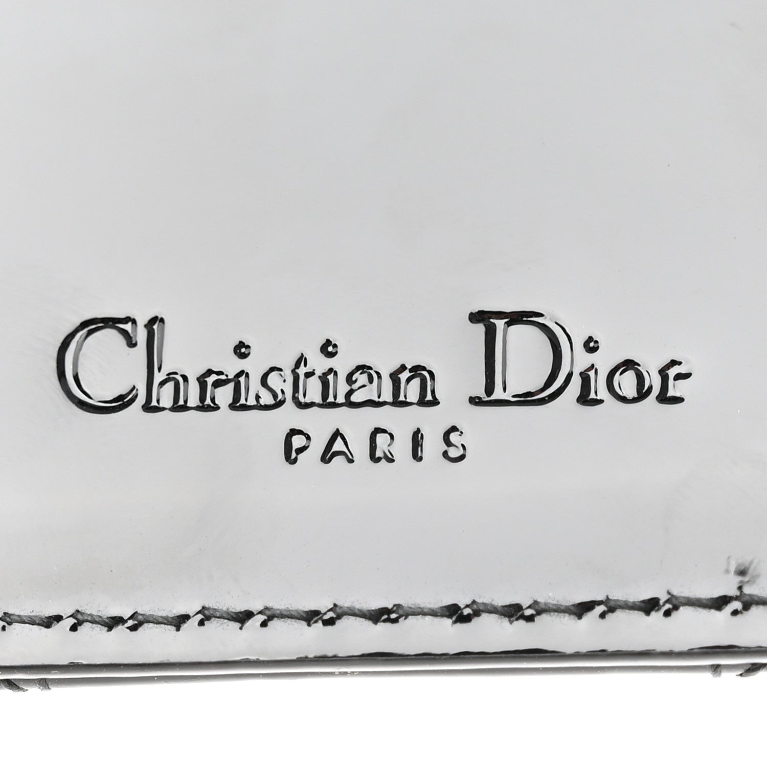 Christian Dior Patent Cannage Lady Dior Card Holder Black 8 of 10