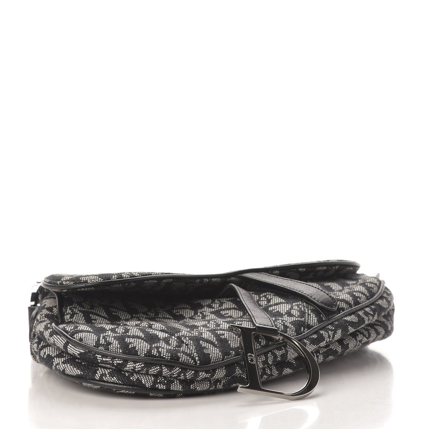 Christian Dior Monogram Saddle Bag Black 4 of 11