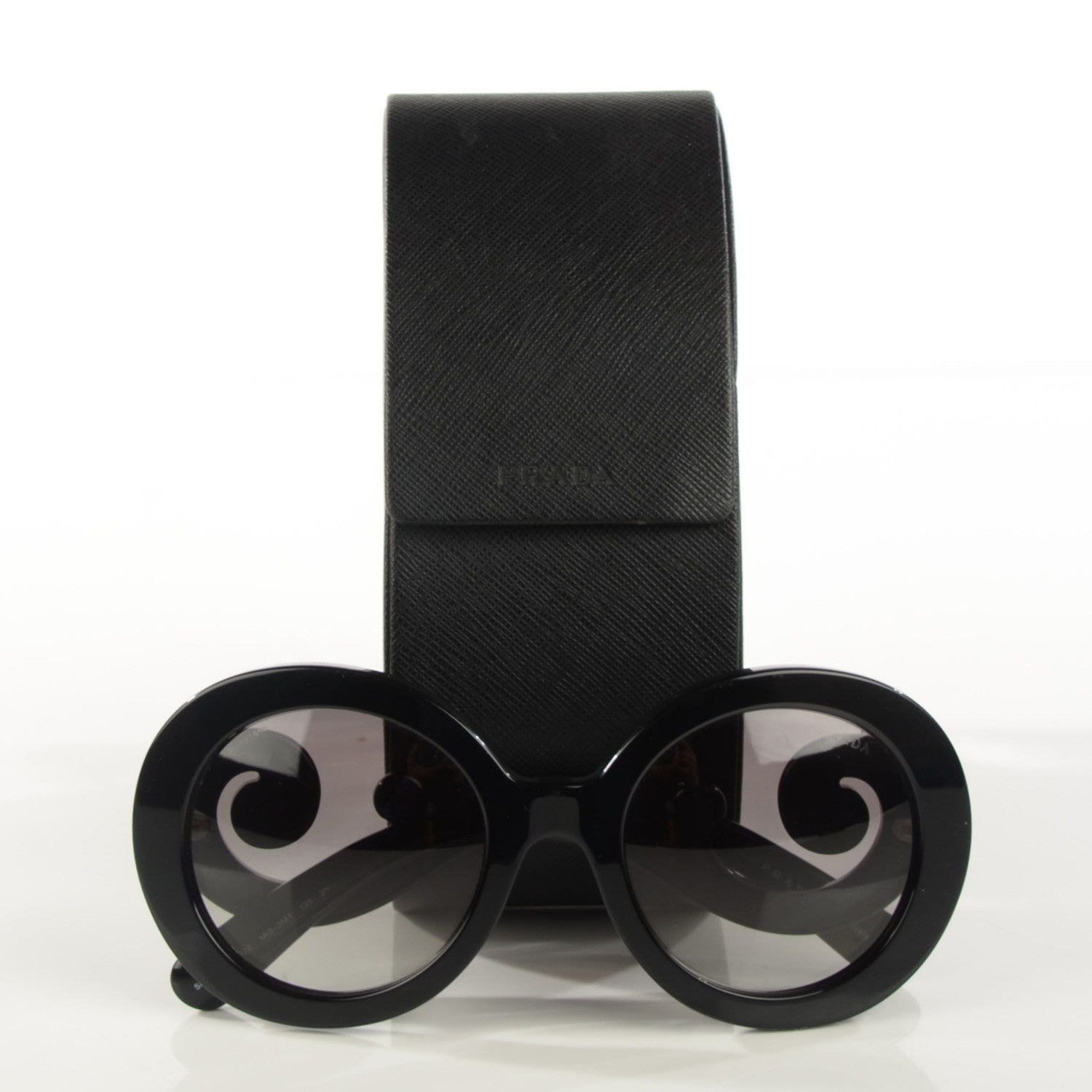 Prada Baroque Sunglasses SPR 27N Black 7 of 7