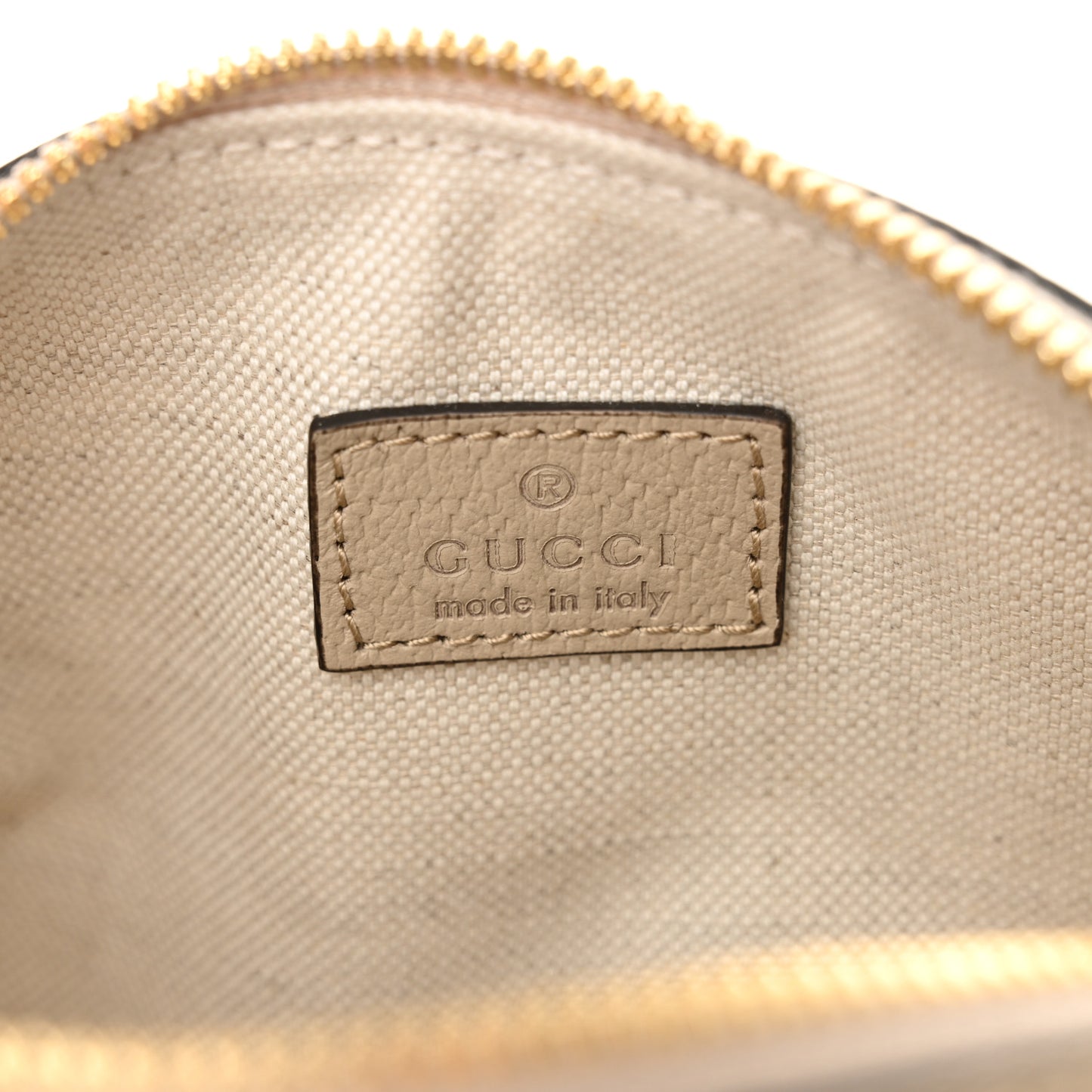 GG Supreme Monogram Textured Dollar Calfskin Web Super Mini Ophidia Top Handle Bowler Bag Beige Mystic White Oatmeal