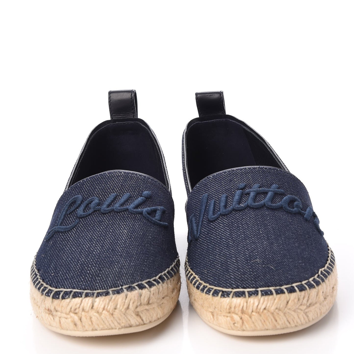 Canvas Waterfall Espadrille Flats 38 Marine