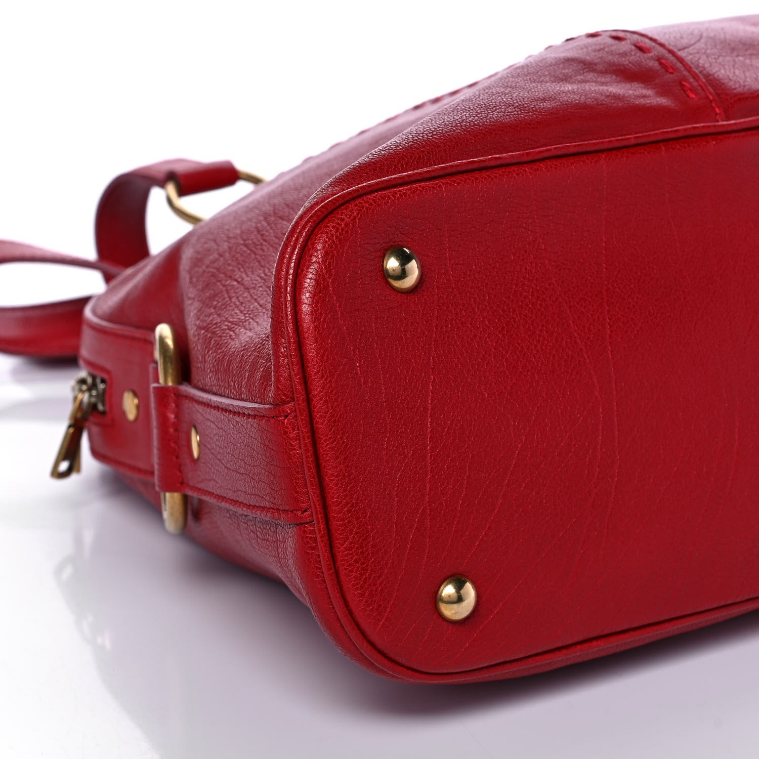 Saint Laurent Calfskin Large Muse Red 9 of 10