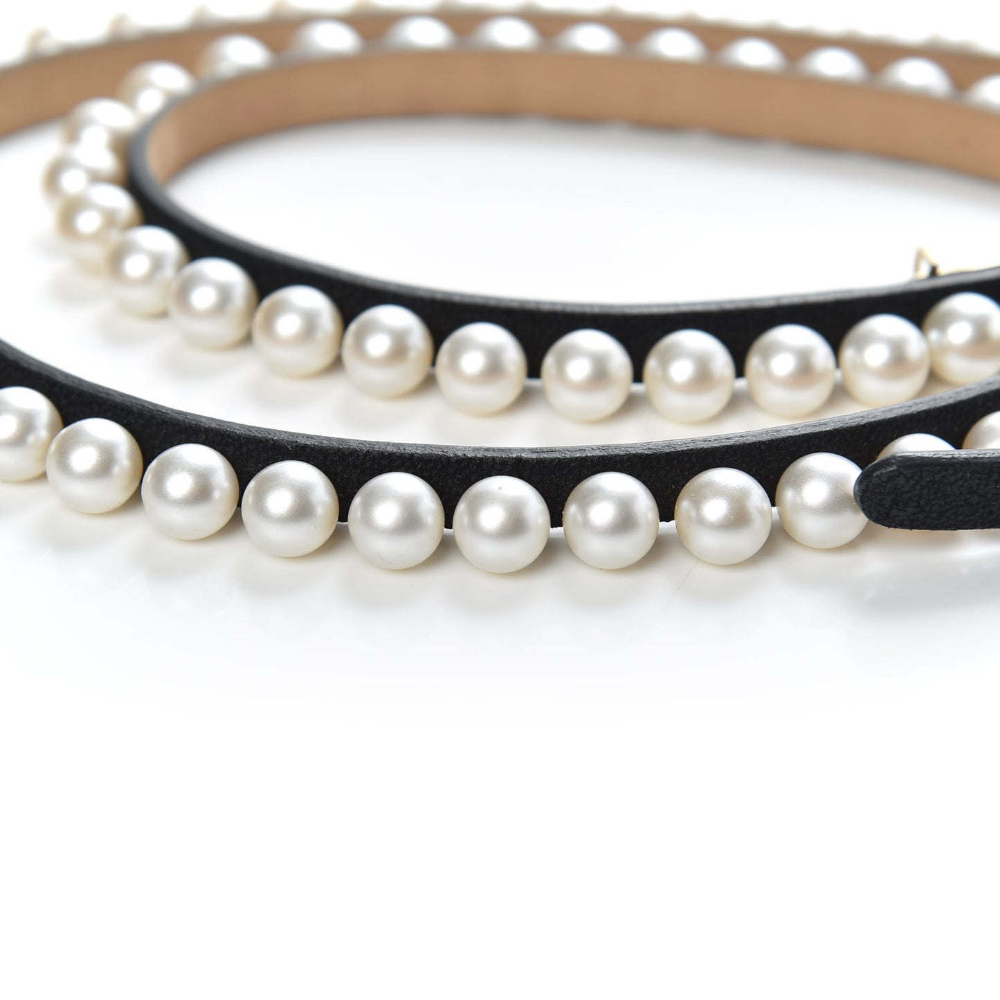 Calfskin Pearl CC Belt 75 30 Black