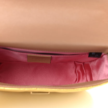 Gucci Metallic Nappa Matelasse Broadway Shoulder Bag Gold 5 of 10