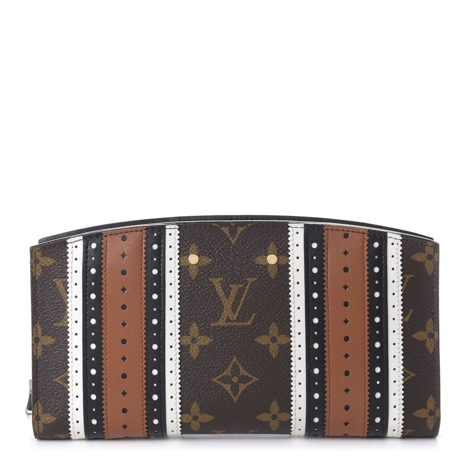 Louis Vuitton Monogram Brogue Steamer Zippy Wallet Brown 1 of 10
