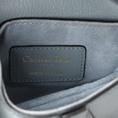 Christian Dior Goatskin Micro Saddle Bag Cloud Blue 5 of 9