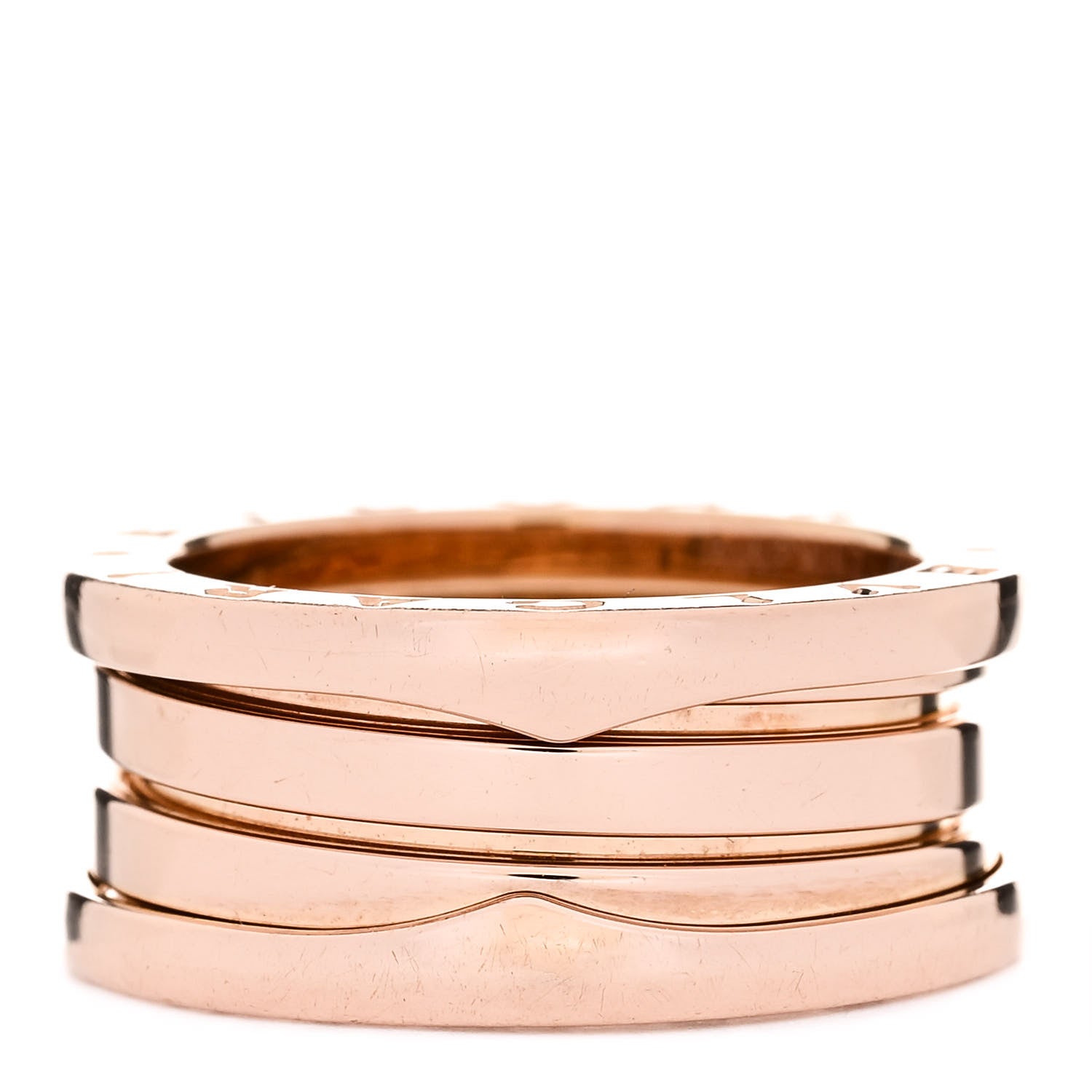 Bulgari 18K Rose Gold B.Zero1 Three-Band Ring 52 6 3 of 6