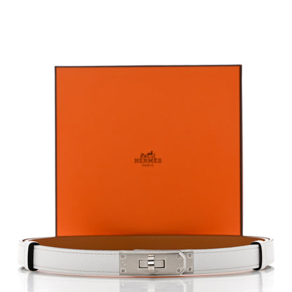 Hermes Epsom Kelly Belt White 7 of 8