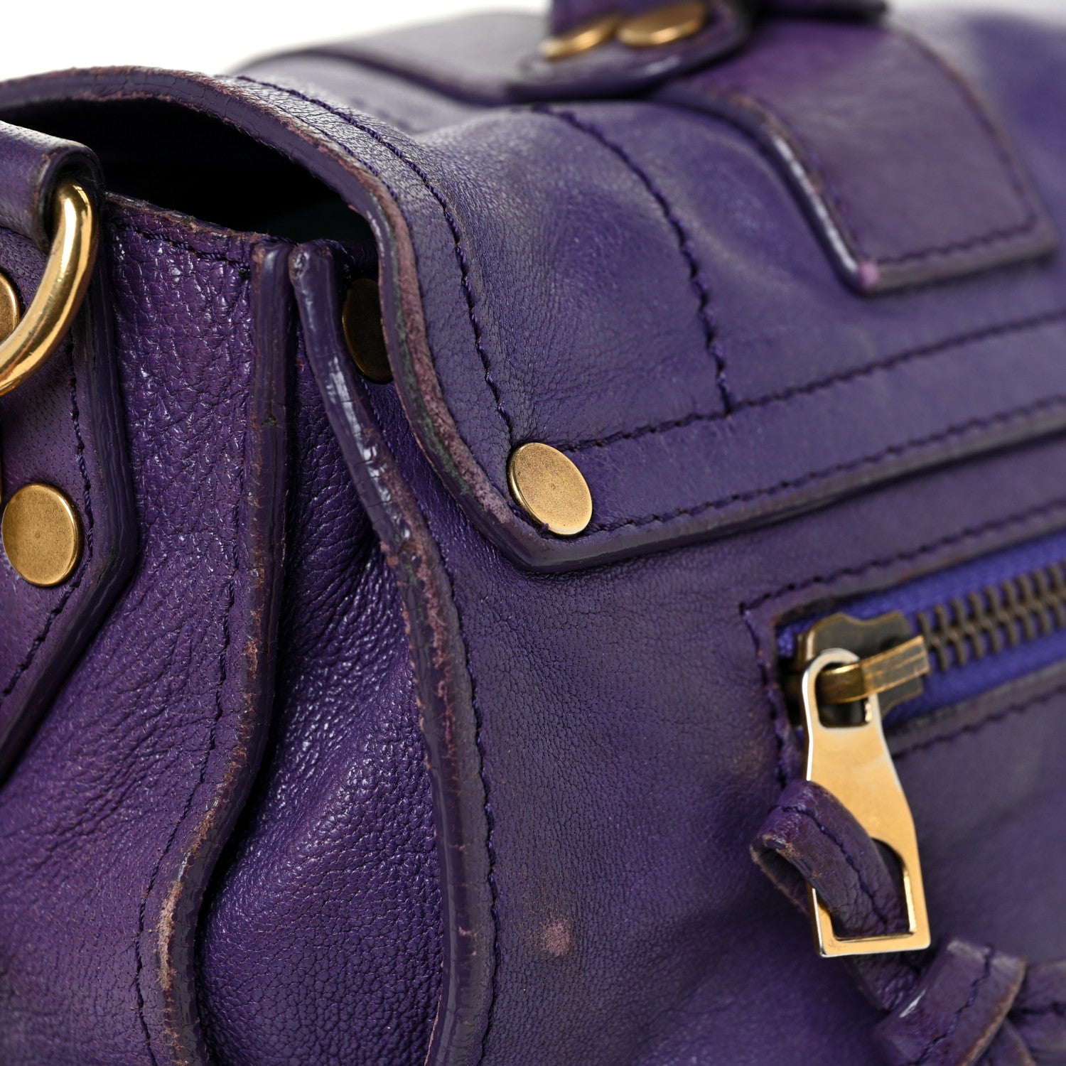 Proenza Schouler Lambskin Medium PS1 Satchel Purple Rain 19 of 30